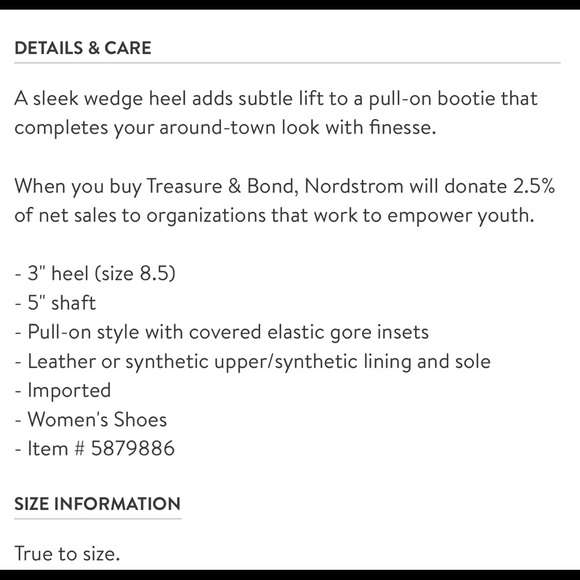 Treasure & Bond Natalie Wedge Bootie - Picture 4 of 4